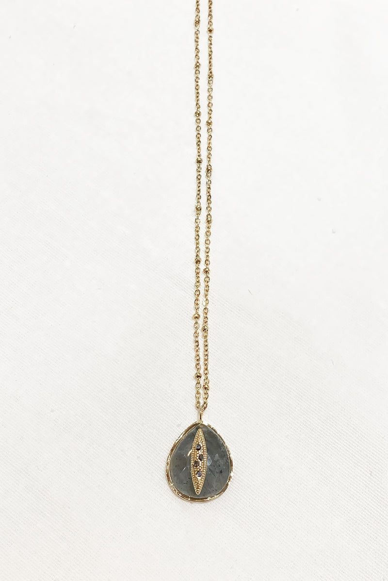 COLLIER JEANNE, EN LABRADORITE