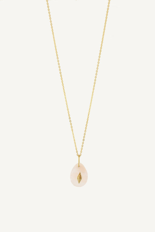 COLLIER COURT ISORE, EN AVENTURINE ROSE